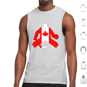 Canadian Flag Goalie Tank Top – Sports Basketball Football Soccer Tee | OWNLUXE