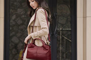 Soft Leather Crossbody Handbag - Casual Tote & Messenger Bag | OWNLUXE