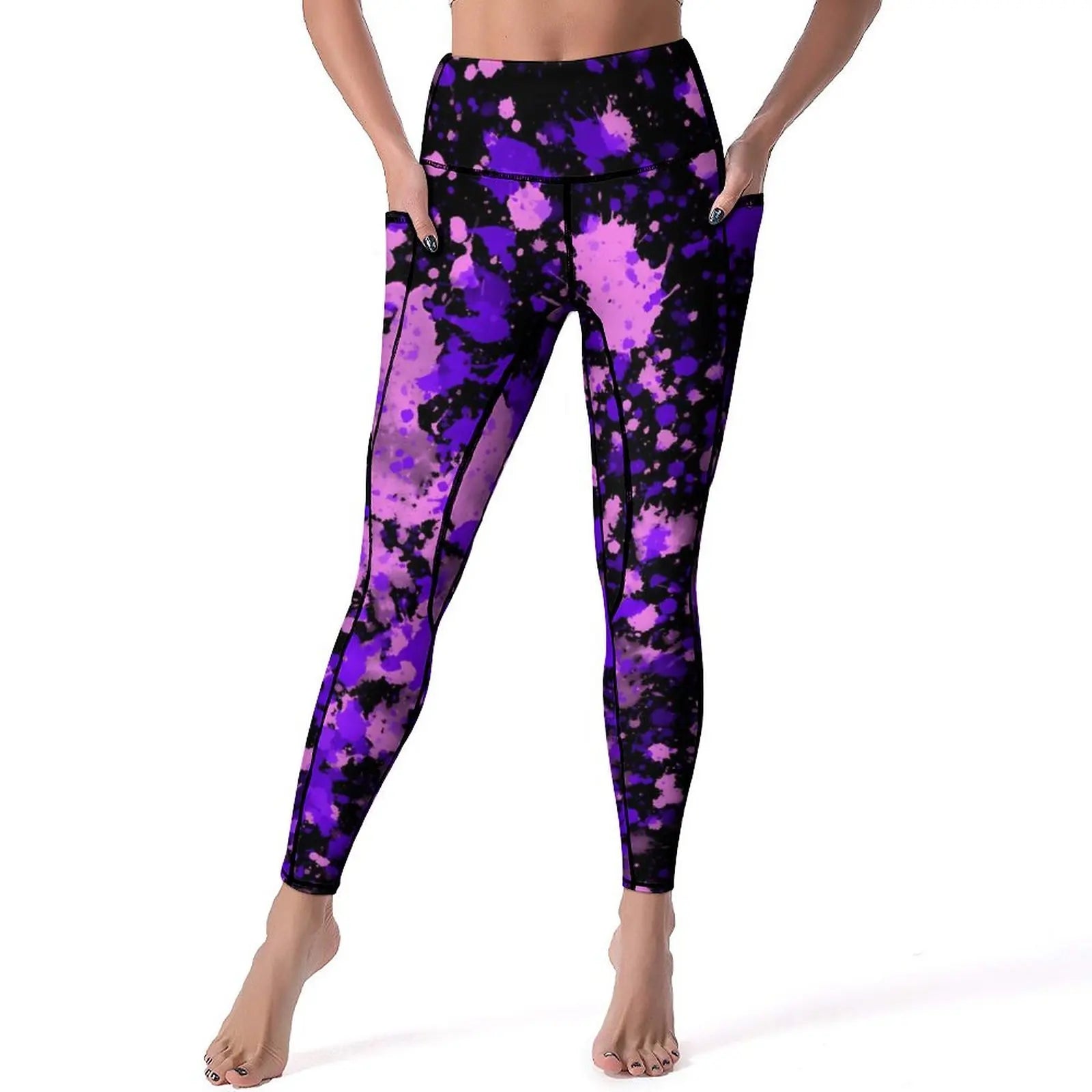 Women's High-Waist Printed Leggings – Stretchy, Comfortable & Casual