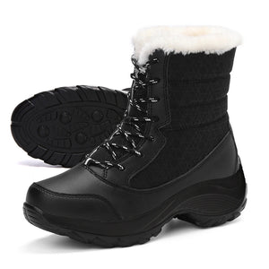 Women’s Winter Wedge Snow Boots | Bottes de Neige d’Hiver à Talon Compensé pour Femmes