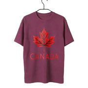 Canada Maple Leaf Print T-Shirt | Unisex Cotton Canadian Pride Tee | OWNLUXE