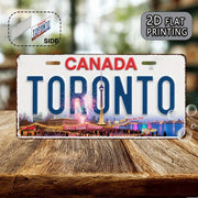 Vintage Toronto CN Tower License Plate – Metal Wall Decor