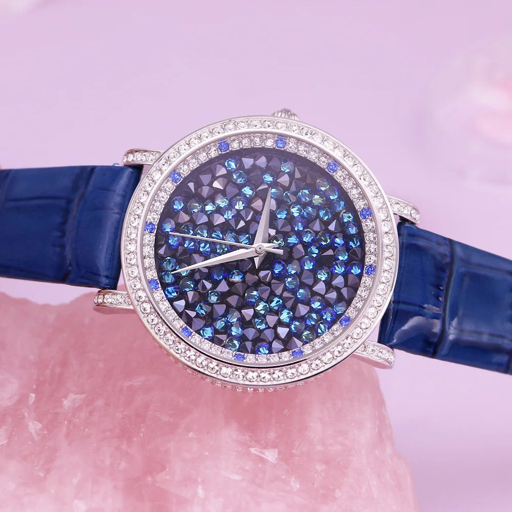Leather Strap Quartz Watch - Minimalist Water-Resistant Wristwatch