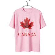 Canada Maple Leaf Print T-Shirt | Unisex Cotton Canadian Pride Tee | OWNLUXE