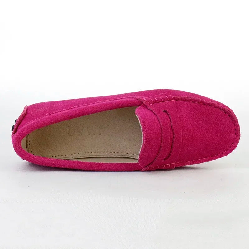 Women's Leather Loafers (Light Grey) – Shop at OWNLUXE