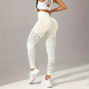 Women's High Waist Mesh Leggings (Black) | OWNLUXE