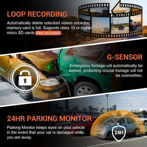 🚗 Car Dash Cam with Full HD Recording | Caméra de Voiture HD Intégrale