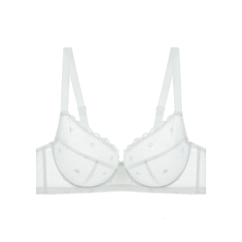 Women's Lace Plus Size Bra (White) | OWNLUXE