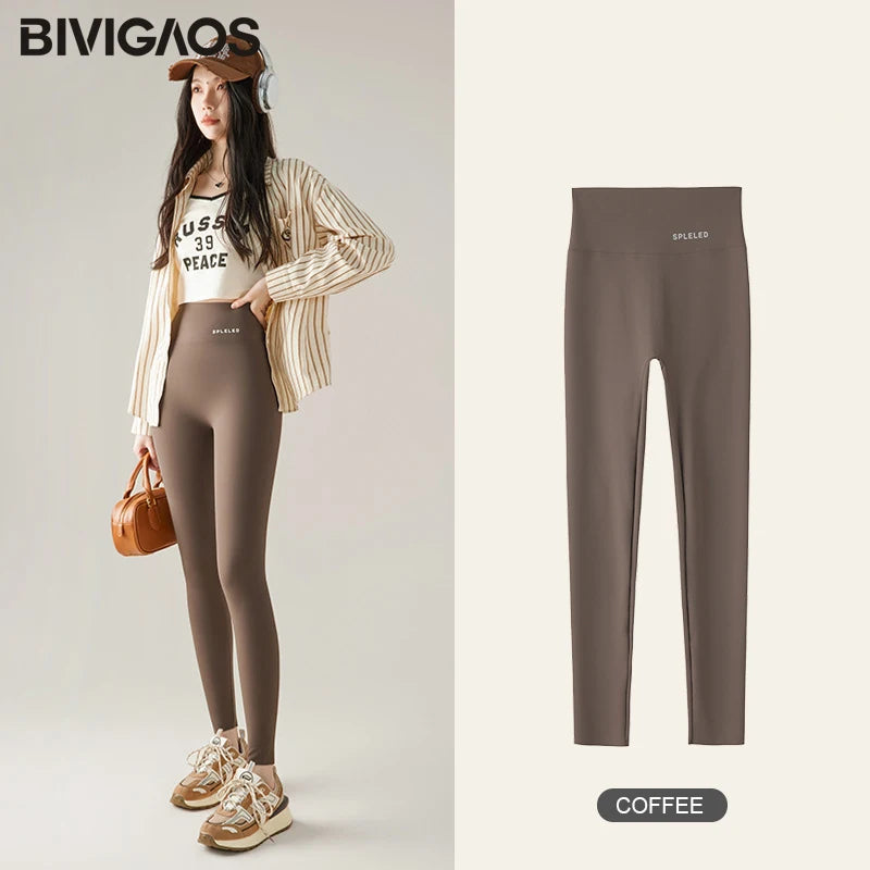 High-Waist Printed Sport Seamless Leggings | OWNLUXE