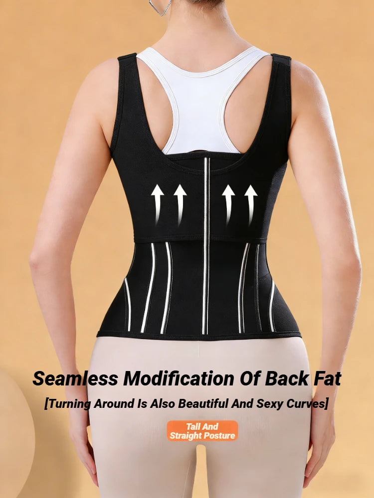 Vest Compression Adjustable Zip-Up Waist Trainer | OWNLUXE