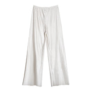 Women's Wide Leg Pants (White) | OWNLUXE