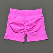 HISTELLO Sports Shorts 4.5" Women Yoga Shorts Seamless Low Waist Scrunch Bum Gym Leggings Workout Stretch Fitness Sports Shorts
