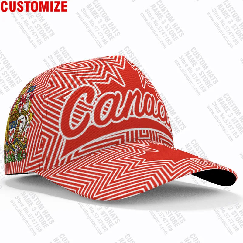 Canada Custom Baseball Cap — Name, Number & Maple Leaf | OWNLUXE