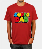 Load image into Gallery viewer, Super Dad Graphic T-Shirt – Colorful Short Sleeve Tee
