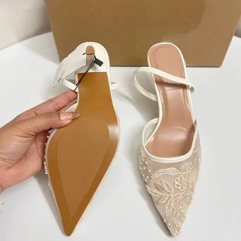Women's High Heel Mesh Pumps – Shop at OWNLUXE