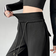 Sport High-Waist Relaxed-Fit Straight-Leg Pants | OWNLUXE