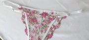 YUQI French Elegant Lingerie Set-Floral Embroidery Semi-Transparent Bra & Brief,Black Sensual Women's Underwear Luxury Intimates