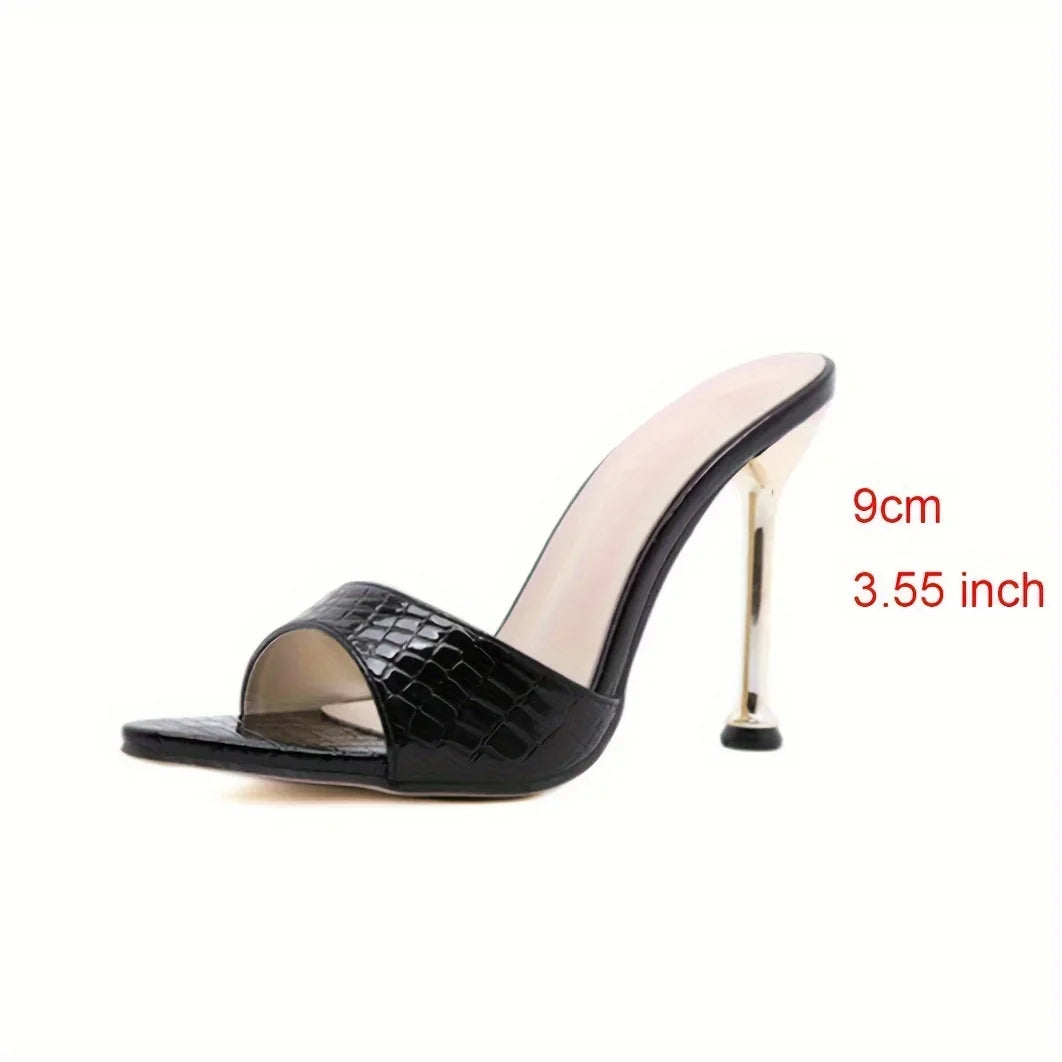 Stiletto High-Heel Peep-Toe High Heels | OWNLUXE