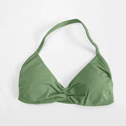 With Logo DF Women Seamless Halter Sports Bra Deep V | OWNLUXE