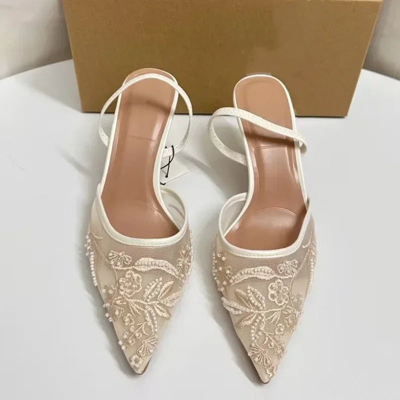 Women's High Heel Mesh Pumps – Shop at OWNLUXE