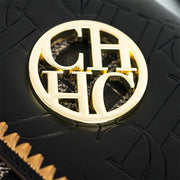 Letter Embossed Shoulder Bag - Luxury Party Handbag