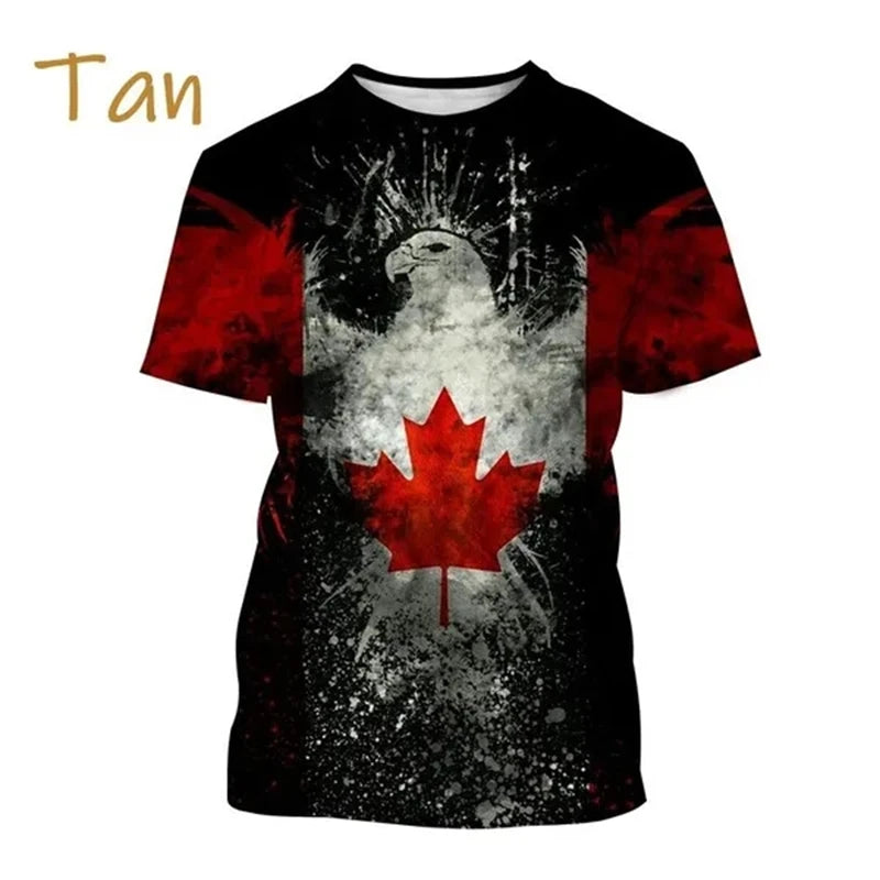 I Love Canada Flag Graphic T Shirt For Men Clothing T-Shirt | OWNLUXE