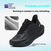 Unisex Breathable Cushioned Running Shoes (Black) | OWNLUXE