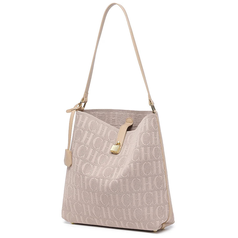 CH Monogram Hobo Bag with Gold Hardware - Large Capacity | OWNLUXE