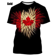 I Love Canada Creative Graphic T Shirts For Men Women 3D | OWNLUXE