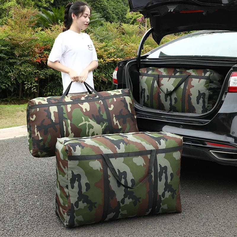 Camouflage Travel Tote Bag – Lightweight Oxford Weekender