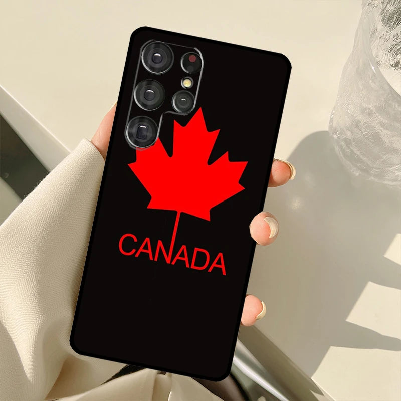 Canada Canadian Flag Case For Samsung Galaxy S25 Ultra S21 S22 S23 S24 Ultra S9 S10 Plus S20 FE S24 FE Back Cover