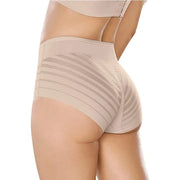 Mesh Striped Extended-Size Body Shaper | OWNLUXE