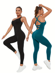 Women’s Seamless Tummy Control Bodysuit with Crisscross Back
