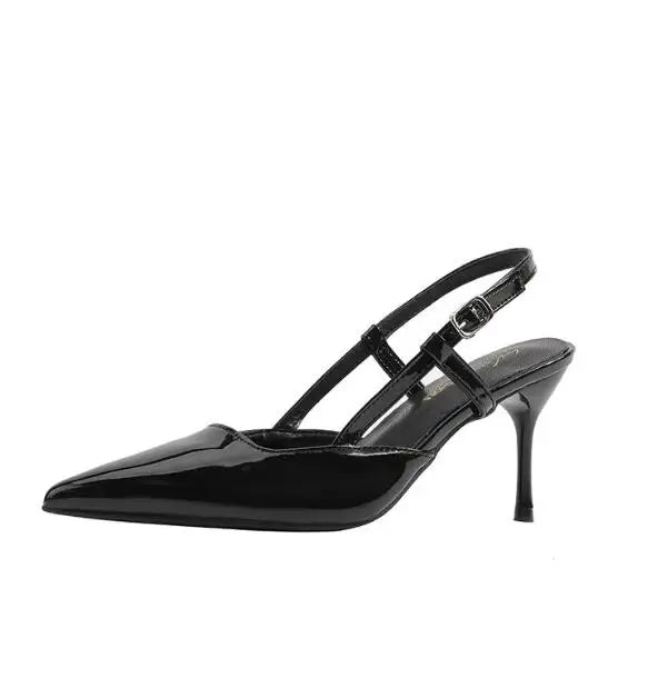 Women's High-Heel Leather Retro Pumps | OWNLUXE
