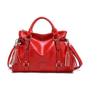 Classic Fringed Bucket Handbag - Soft Vegan Leather | OWNLUXE