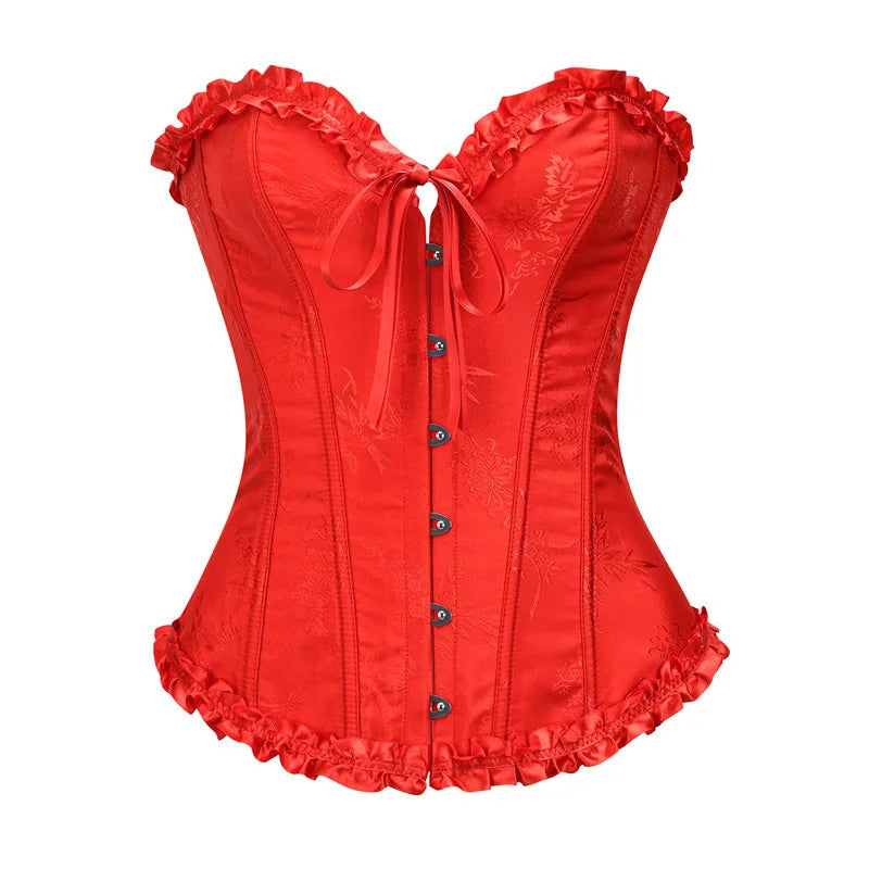 Ruffle Overbust Push-Up Top | OWNLUXE
