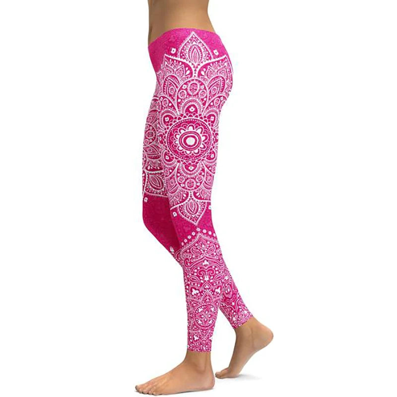 Women’s Ankle-Length Yoga Pants with Elastic Waist