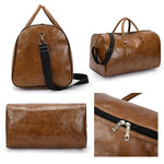 Load image into Gallery viewer, PU Leather Travel Duffle Bag | Sac de Voyage en Cuir PU
