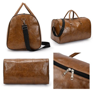 PU Leather Travel Duffle Bag | Sac de Voyage en Cuir PU