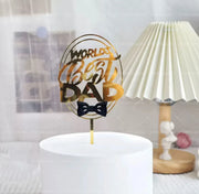 Father’s Day Acrylic Sign – Modern Clear Tabletop Décor