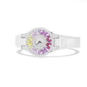 Women's Luxury Stainless Steel Zircon Bracelet Watch – Elegant Jewelry Timepiece