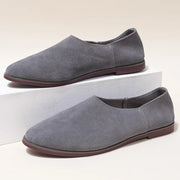 Women's Pointed Toe Leather Loafers (Brown) – Shop at OWNLUXE