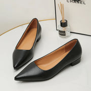 Women's Pointed Toe Leather Heels – Shop at OWNLUXE