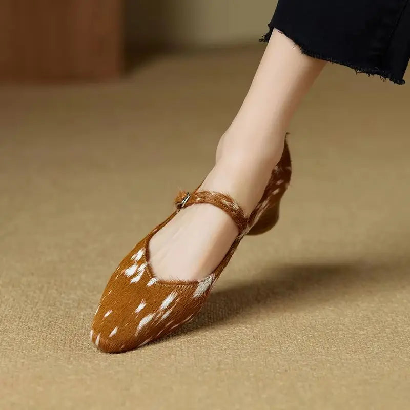 Women's Pointed Toe Leather Flats – Shop at OWNLUXE