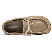 Women's Lightweight Leather Loafers (Light Brown) – Shop at OWNLUXE