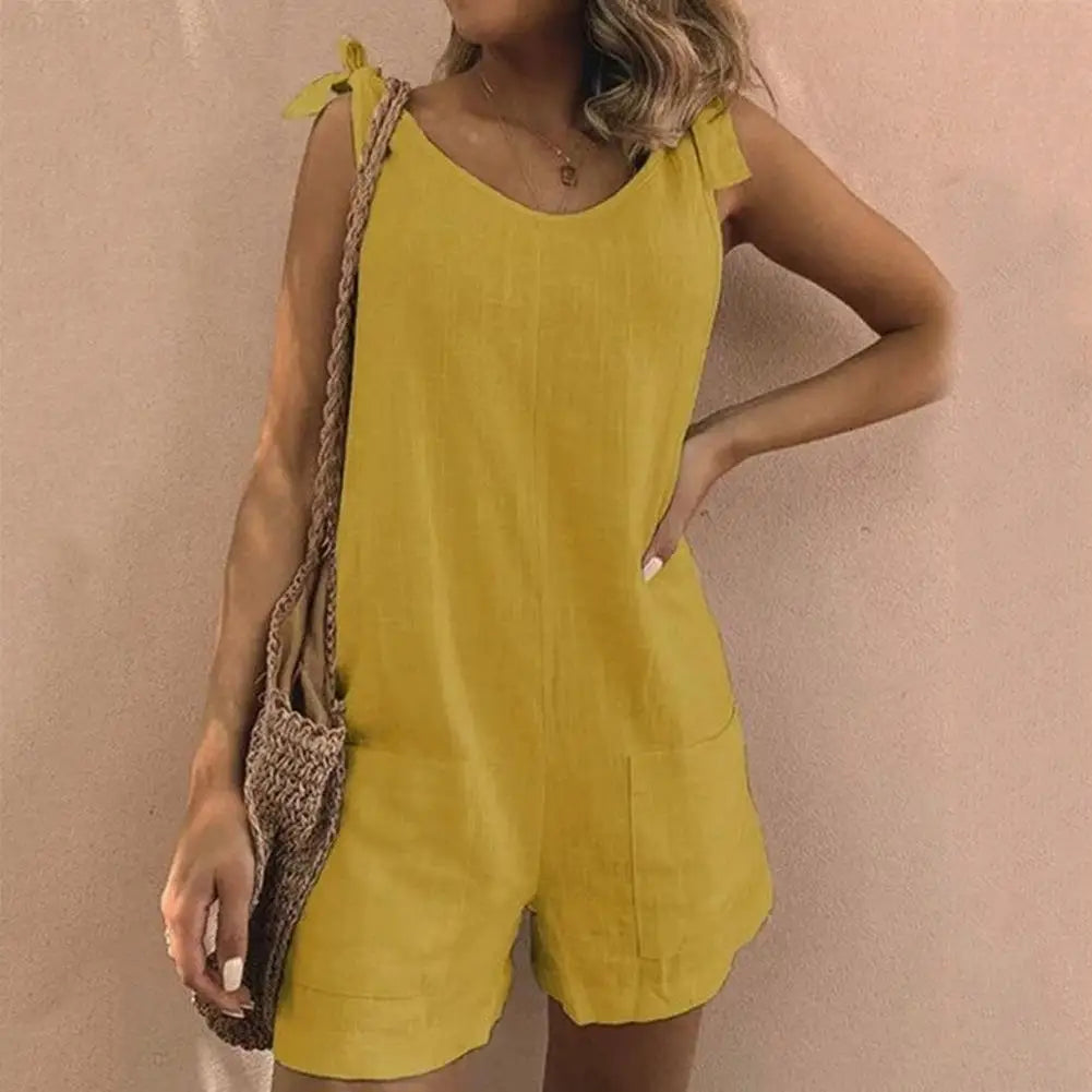 Effortless Summer Romper & Playsuit – Casual Chic with Pockets & High Stretch