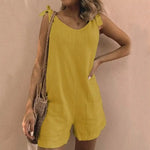 Load image into Gallery viewer, Effortless Summer Romper &amp; Playsuit – Casual Chic with Pockets &amp; High Stretch

