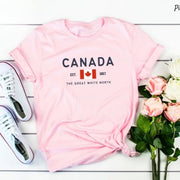 Canadian Flag T-Shirt – Unisex Great White North Graphic Tee | OWNLUXE
