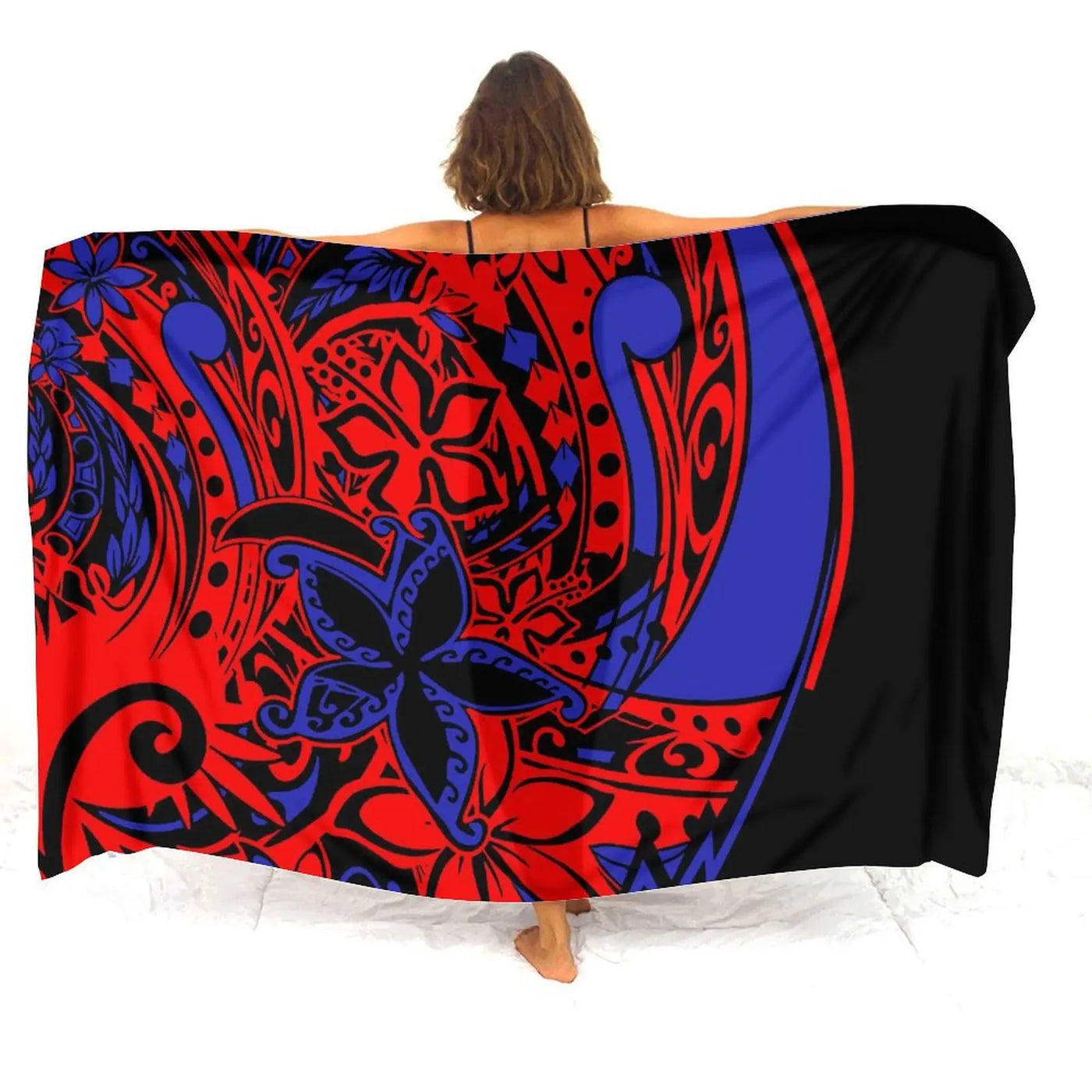 Floral Polynesian Swim Cover-Up | OWNLUXE