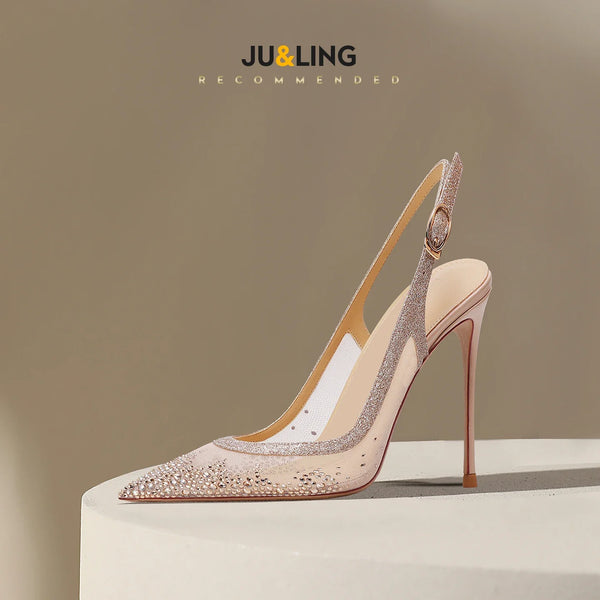 Baotou Sexy Sandals With One Buckle And Summer Mesh | OWNLUXE